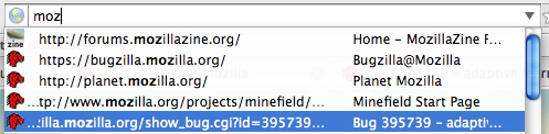 Firefox 3 Awesome Bar