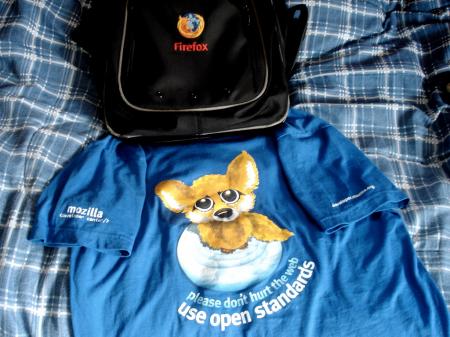 First Firefox t-shirt