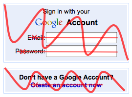 Use the site first, create an account later